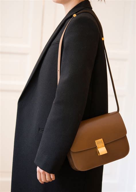 celine box medium black|celine box bag purse.